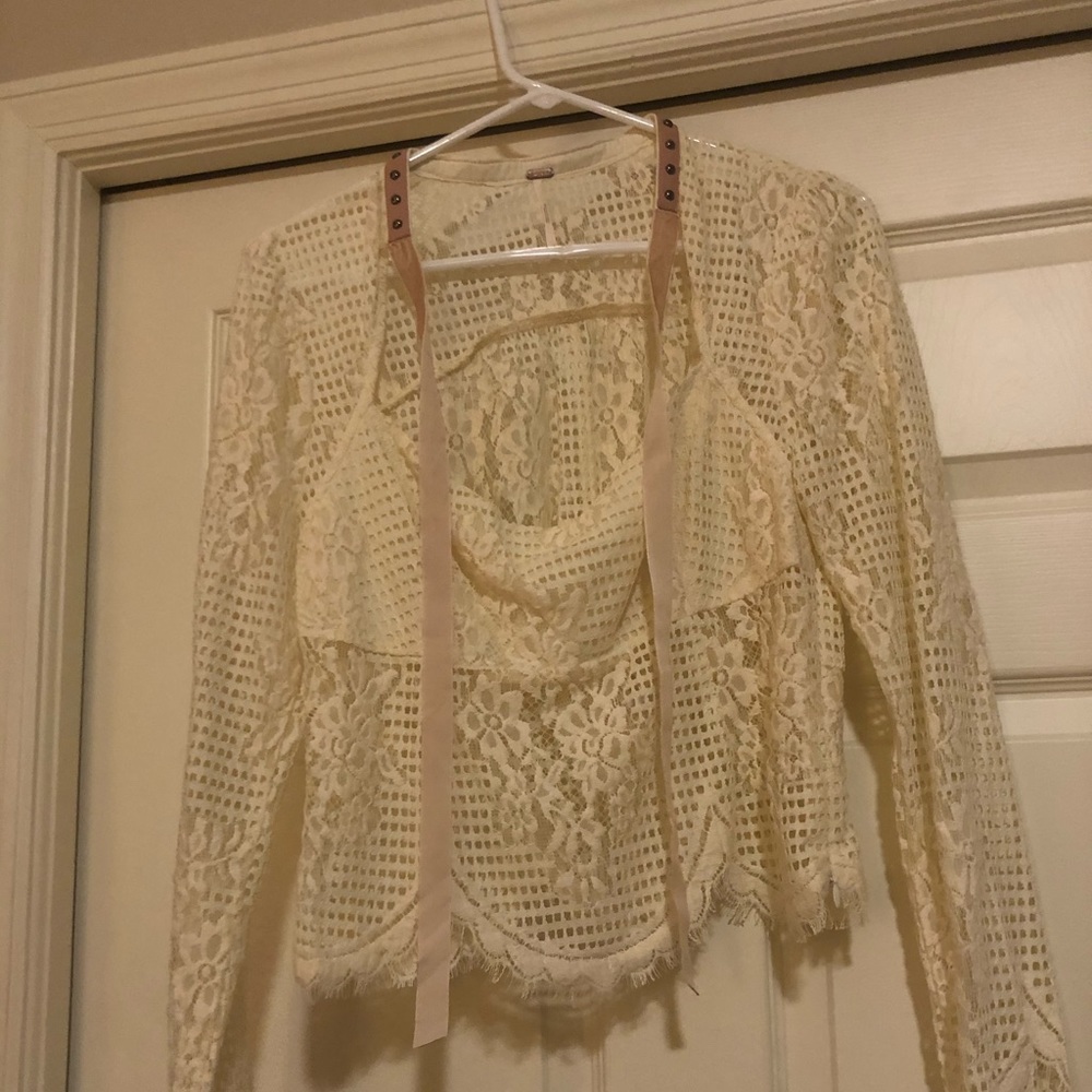 Open weave pullover shirt from Free People